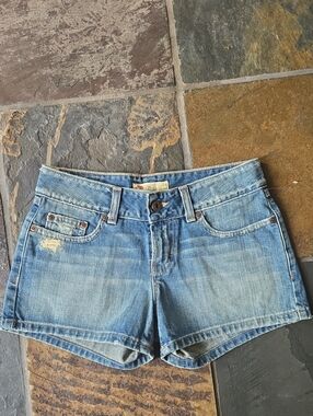 Blue Denim Women's Short Shorts Buckle Sz 27 New